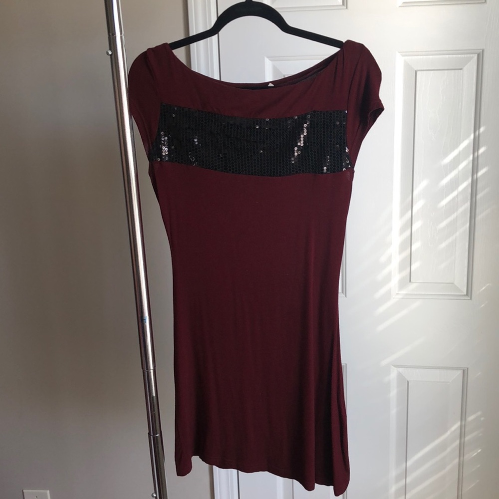 Burgundy Dress